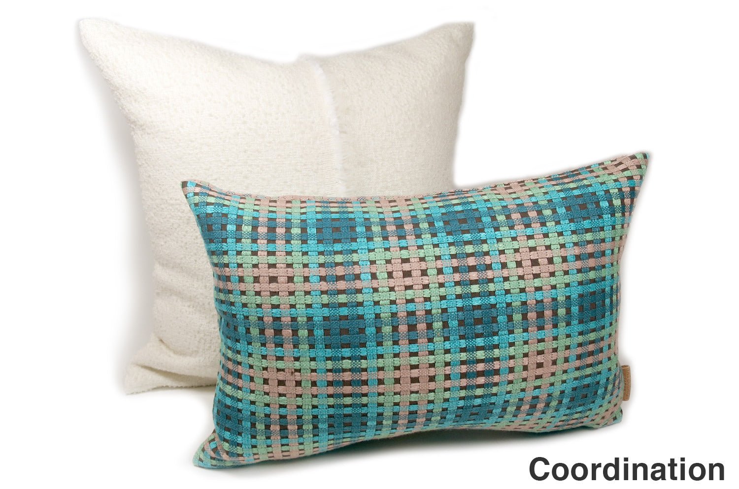 The Twiggy ツイッギー クッション ブルーチェック 45×30cm 中材付 - HOUSE OF JAPAN Shop