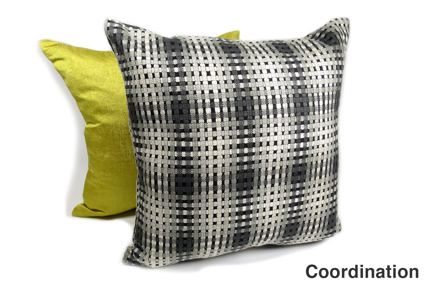 The Twiggy ツイッギー クッションカバー ブラックシルバーチェック 45×45cm - HOUSE OF JAPAN Shop