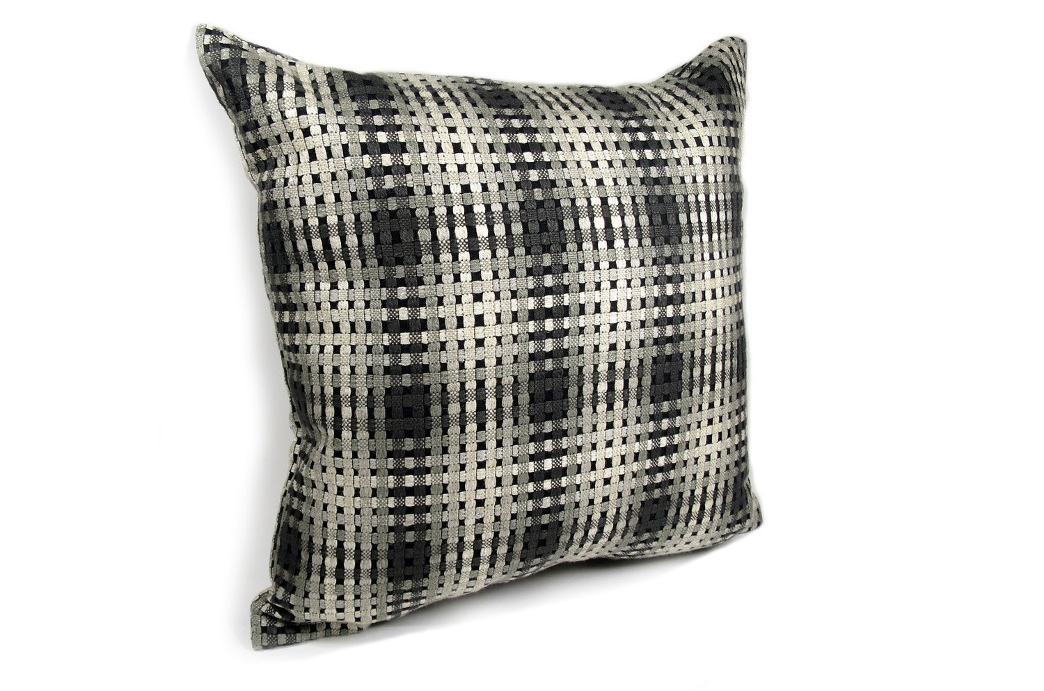 The Twiggy ツイッギー クッションカバー ブラックシルバーチェック 45×45cm - HOUSE OF JAPAN Shop