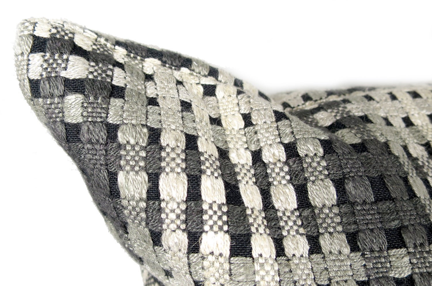 The Twiggy ツイッギー クッションカバー ブラックシルバーチェック 45×45cm - HOUSE OF JAPAN Shop