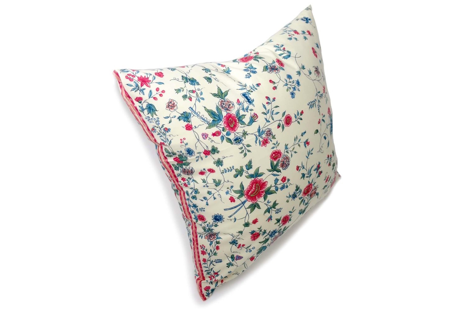 The Vintage エレガントな花柄ヴィンテージクッションカバー 50×50cm - HOUSE OF JAPAN Shop