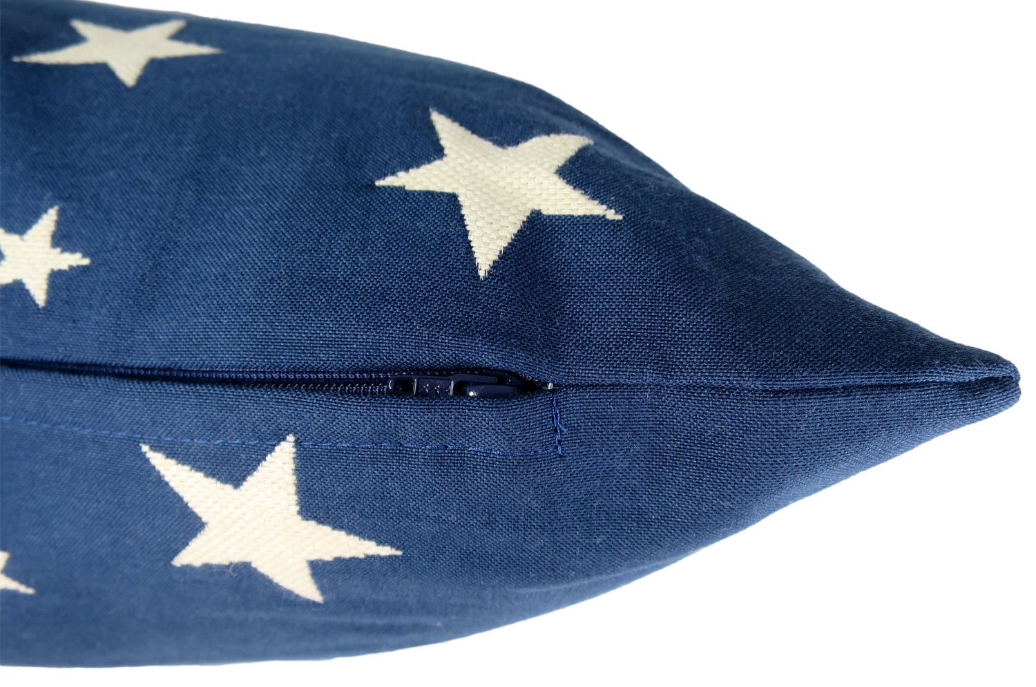 The WILLA STAR JACQUARD BLUE ラルフローレンファブリック ウィラスタージャカード クッション 50×30cm 中材付 - HOUSE OF JAPAN Shop