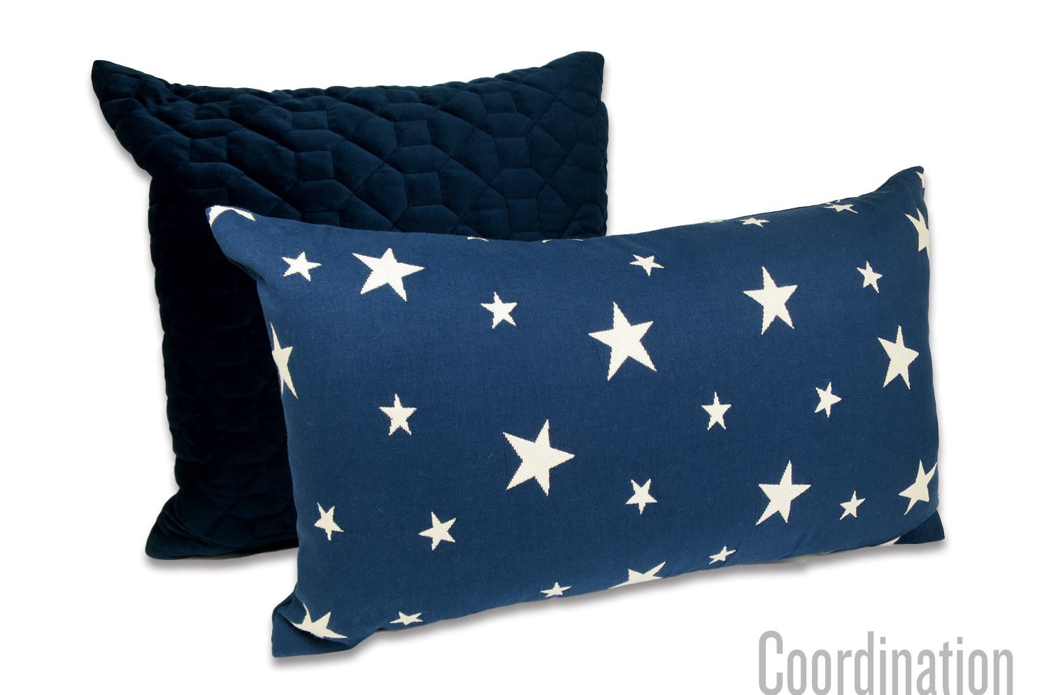 The WILLA STAR JACQUARD BLUE ラルフローレンファブリック ウィラスタージャカード クッション 50×30cm 中材付 - HOUSE OF JAPAN Shop