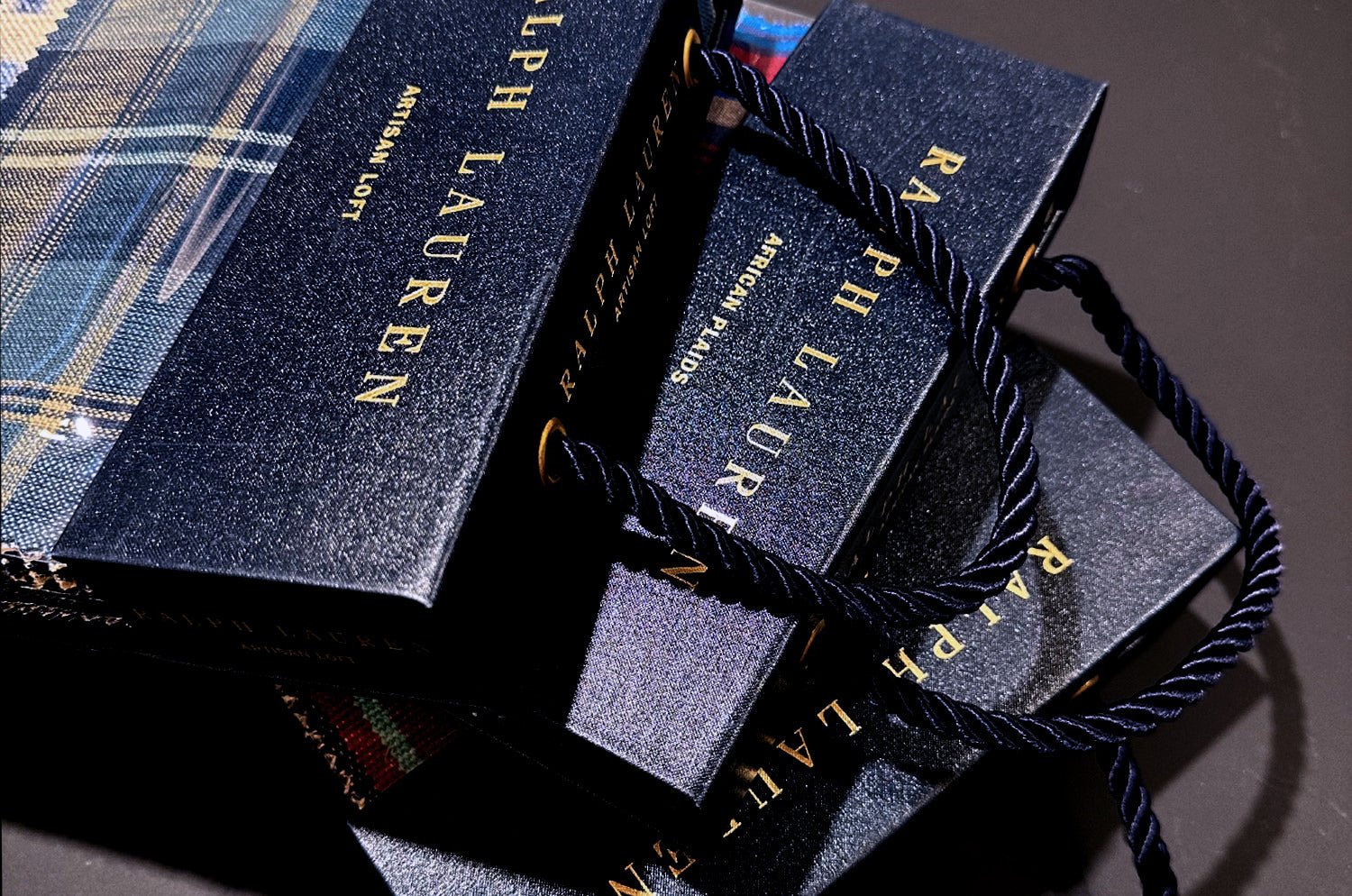 The WILLA STAR JACQUARD BLUE ラルフローレンファブリック ウィラスタージャカード クッション 50×30cm 中材付 - HOUSE OF JAPAN Shop