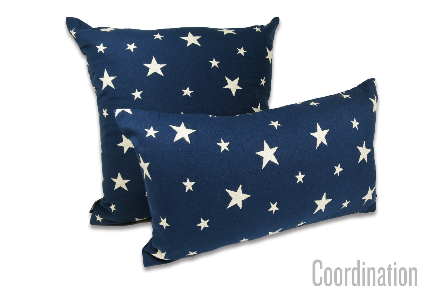 The WILLA STAR JACQUARD BLUE ラルフローレンファブリック ウィラスタージャカード クッション 50×30cm 中材付 - HOUSE OF JAPAN Shop