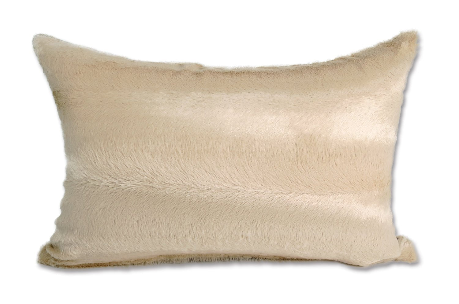 The Wolf 至極の手触りレーヨンエコファー クッション (エクリュベージュ) 45×30cm 中材付 - HOUSE OF JAPAN Shop