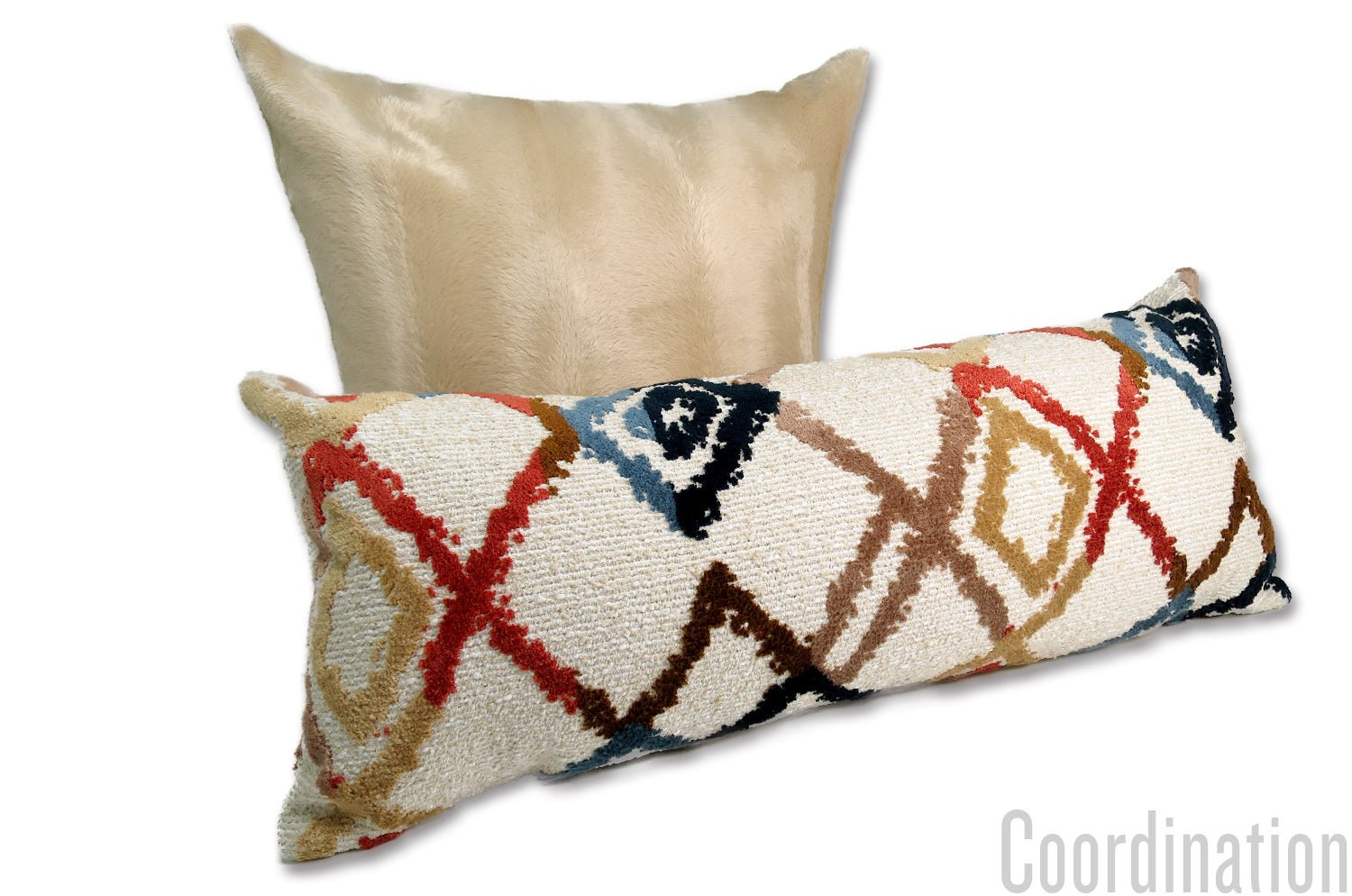 The Wolf 至極の手触りレーヨンエコファー クッションカバー (エクリュベージュ) 45×45cm - HOUSE OF JAPAN Shop