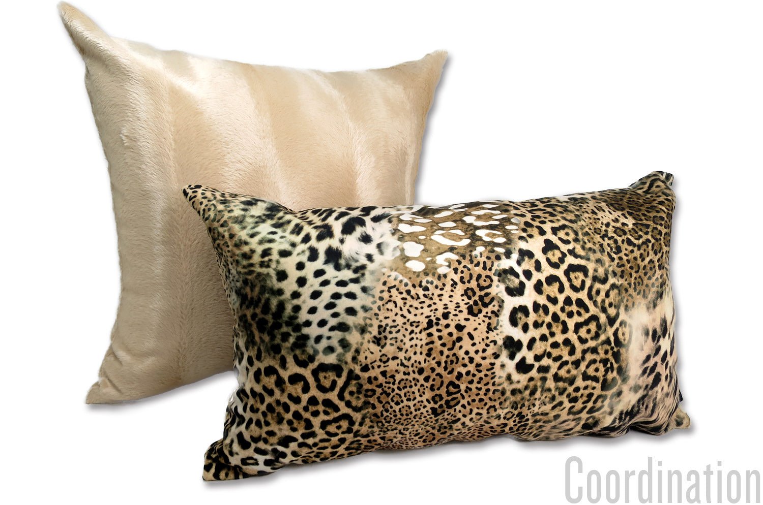 The Wolf 至極の手触りレーヨンエコファー クッションカバー (エクリュベージュ) 45×45cm - HOUSE OF JAPAN Shop