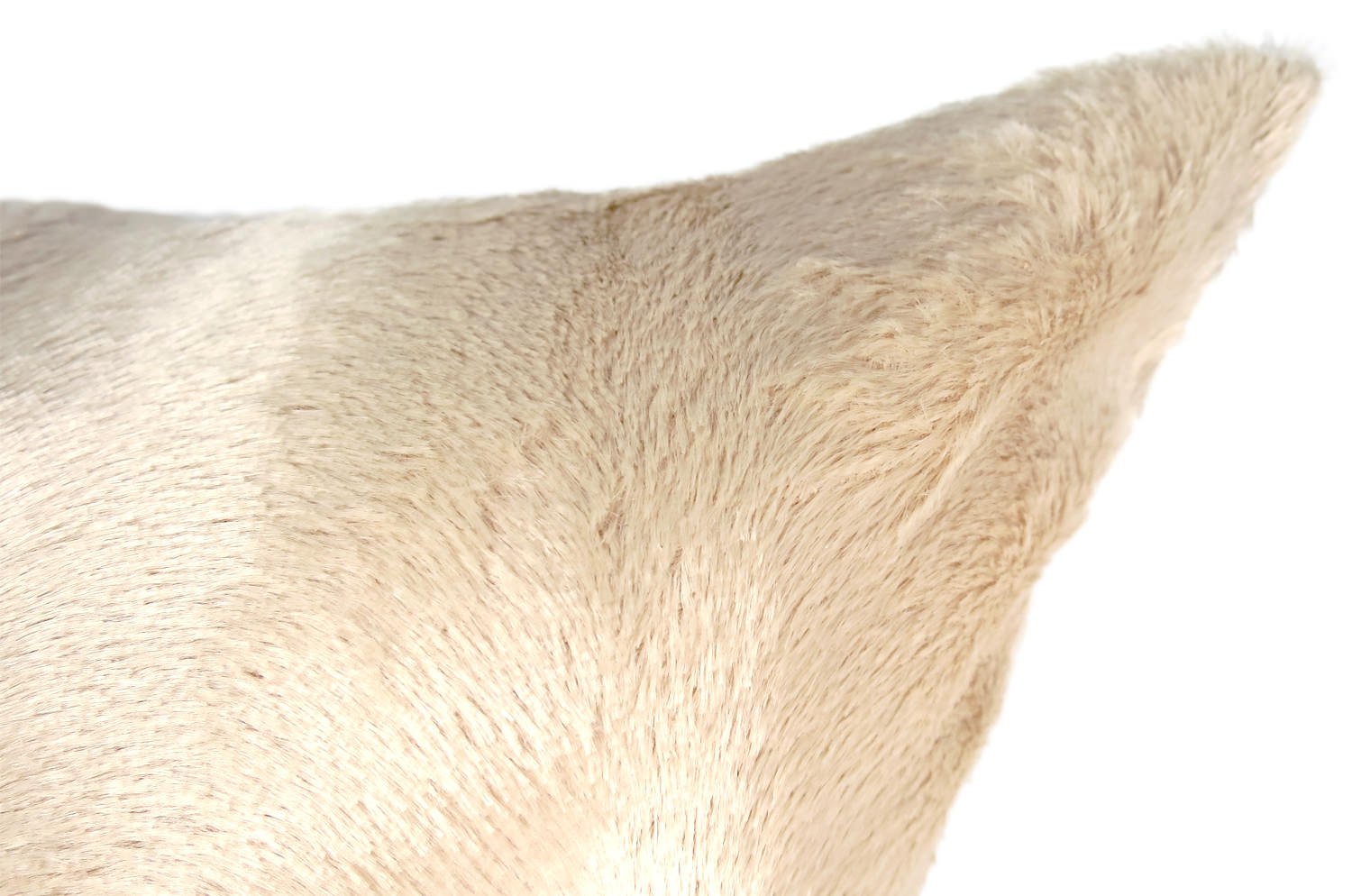 The Wolf 至極の手触りレーヨンエコファー クッションカバー (エクリュベージュ) 45×45cm - HOUSE OF JAPAN Shop