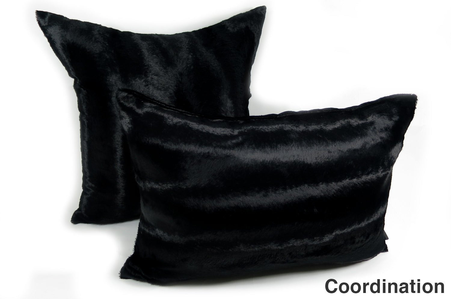 The Wolf 至極の手触りエコファークッションカバー ブラック 50×35cm 中材付 - HOUSE OF JAPAN Shop