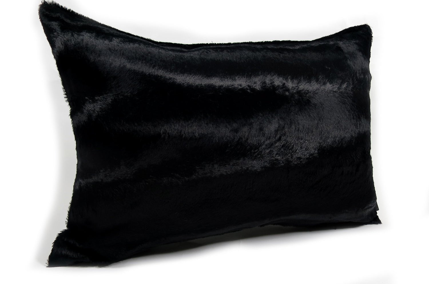 The Wolf 至極の手触りエコファークッションカバー ブラック 50×35cm 中材付 - HOUSE OF JAPAN Shop