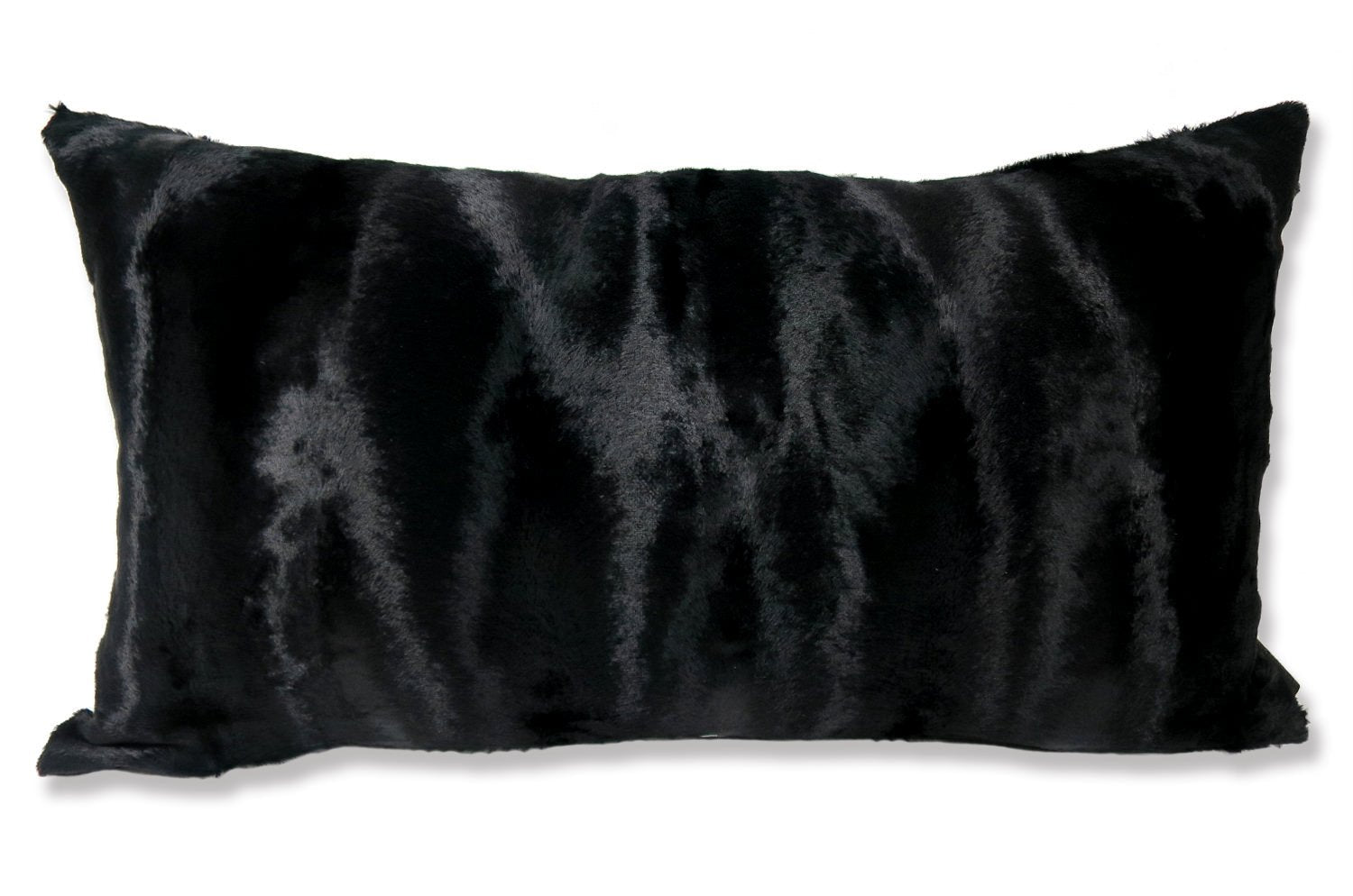 The Wolf 至極の手触りエコファークッションカバー ブラック 65×35cm 中材付 - HOUSE OF JAPAN Shop