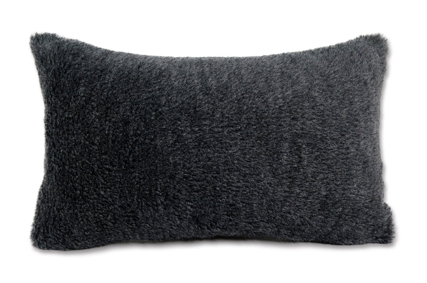 The Wool Sheep ニュージーランドウール シープファー クッション (Dark grey) 50×30cm 中材付 - HOUSE OF JAPAN Shop