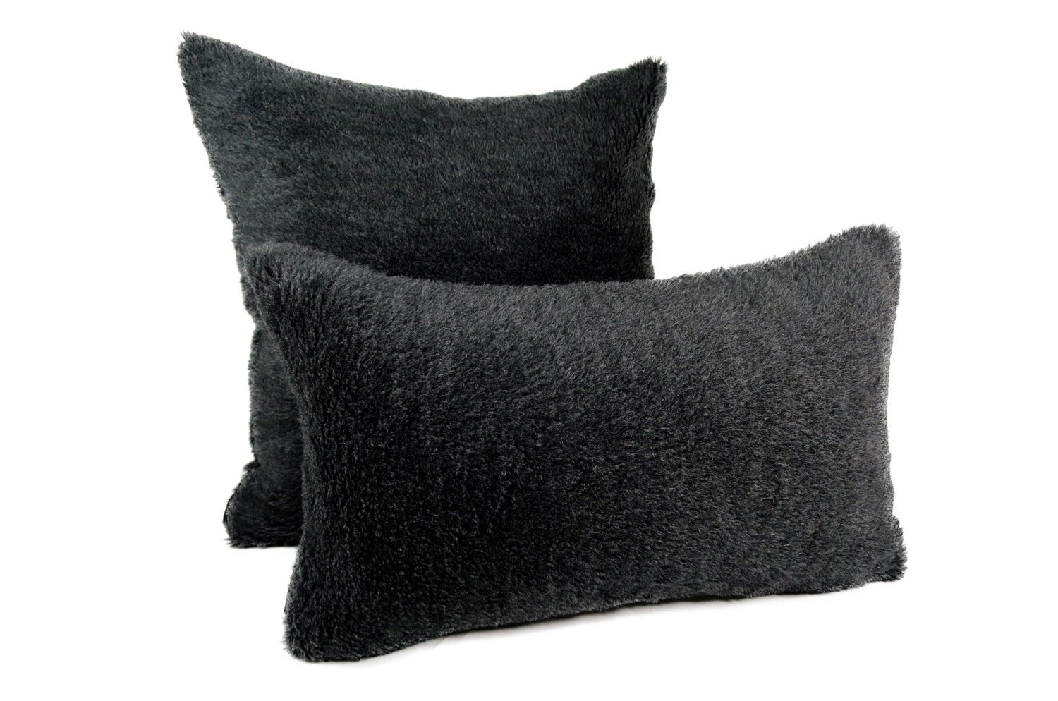The Wool Sheep ニュージーランドウール シープファー クッション (Dark grey) 50×30cm 中材付 - HOUSE OF JAPAN Shop