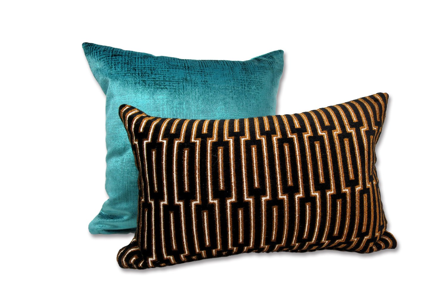 The Zanzibar ザンジバル ジャガード ベルベット クッション 45×30cm 中材付 - HOUSE OF JAPAN Shop