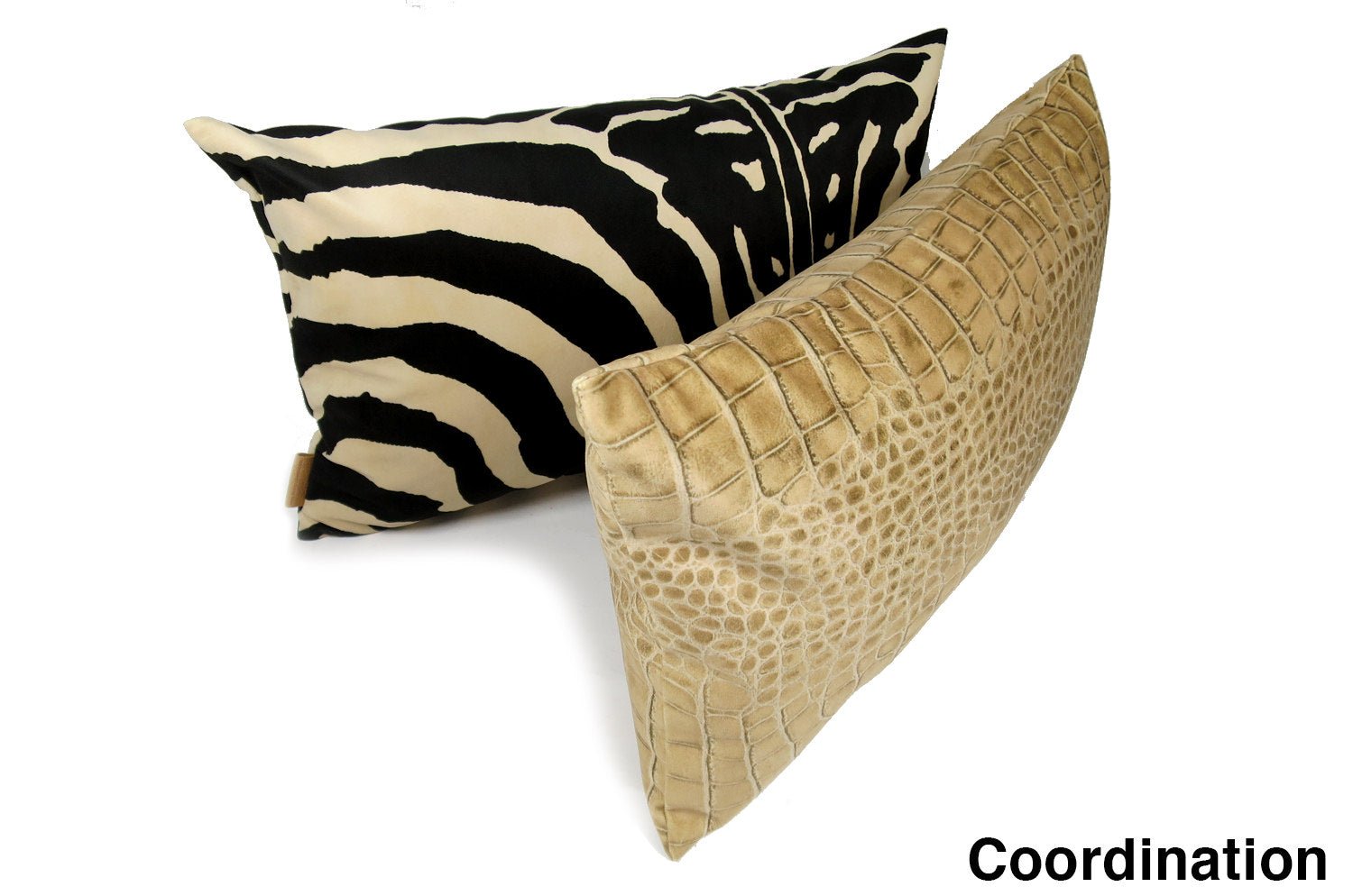 The Zebra スペイン製 起毛スエード調 ゼブラ柄クッション ブラウン 50×32cm 中材付 - HOUSE OF JAPAN Shop