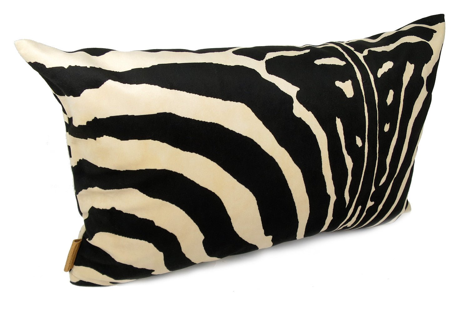 The Zebra スペイン製 起毛スエード調 ゼブラ柄クッション ブラウン 50×32cm 中材付 - HOUSE OF JAPAN Shop