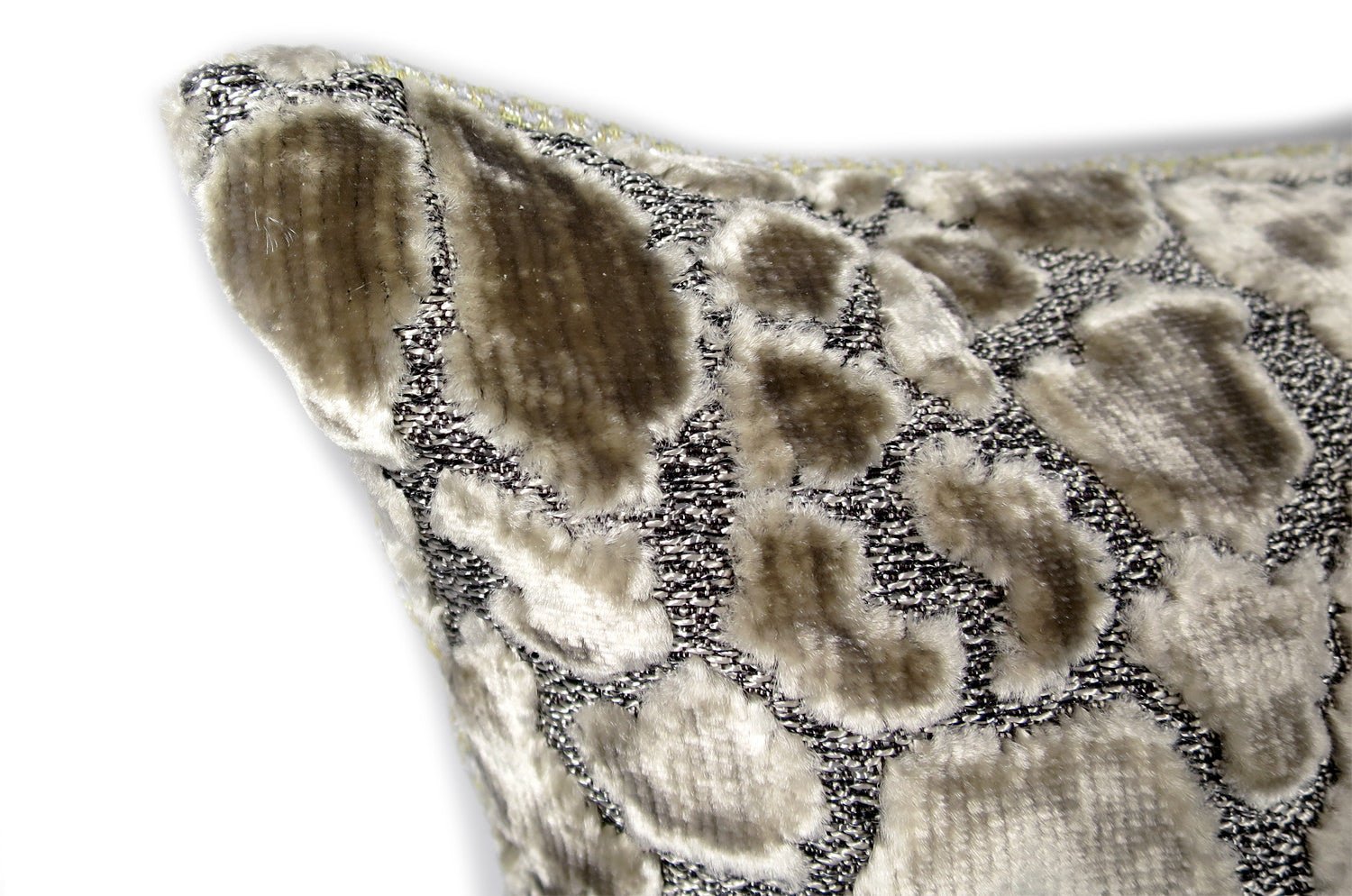 The ZINC OCELOT シャイニーグレージュ ベルベットクッション 50×30cm 中材付 - HOUSE OF JAPAN Shop