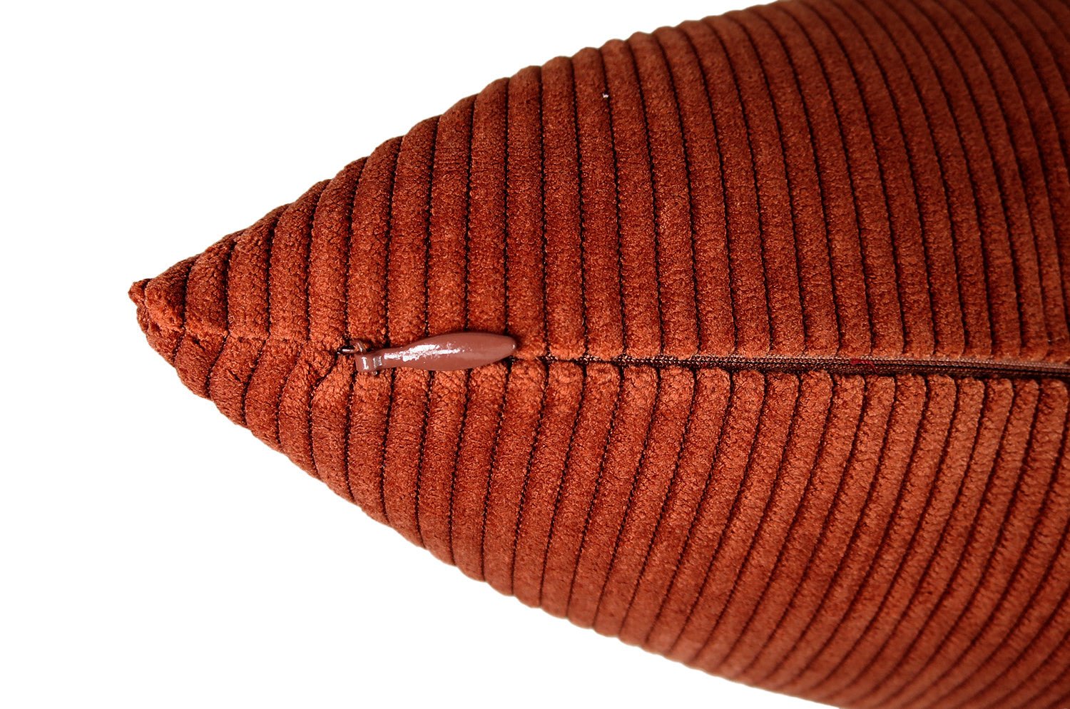 なめらかコーデュロイ クッション (レディッシュブラウン) 45×30cm 中材付 - HOUSE OF JAPAN Shop