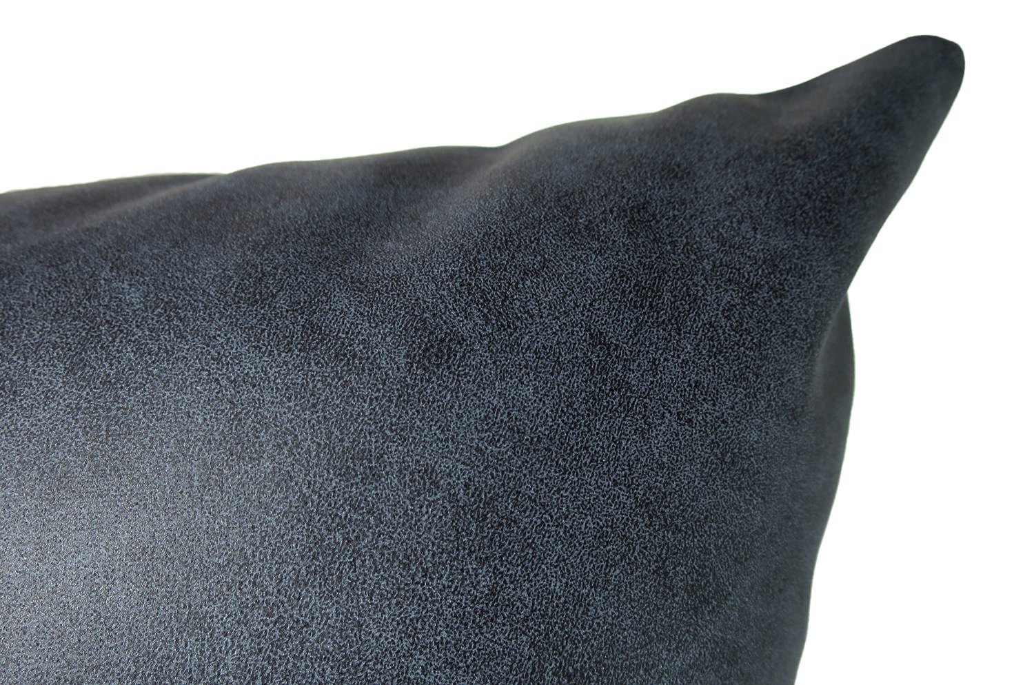 高級感 レザー調 セミマット ウォシャブル クッション (ネイビー) 50×30cm 中材付 - HOUSE OF JAPAN Shop