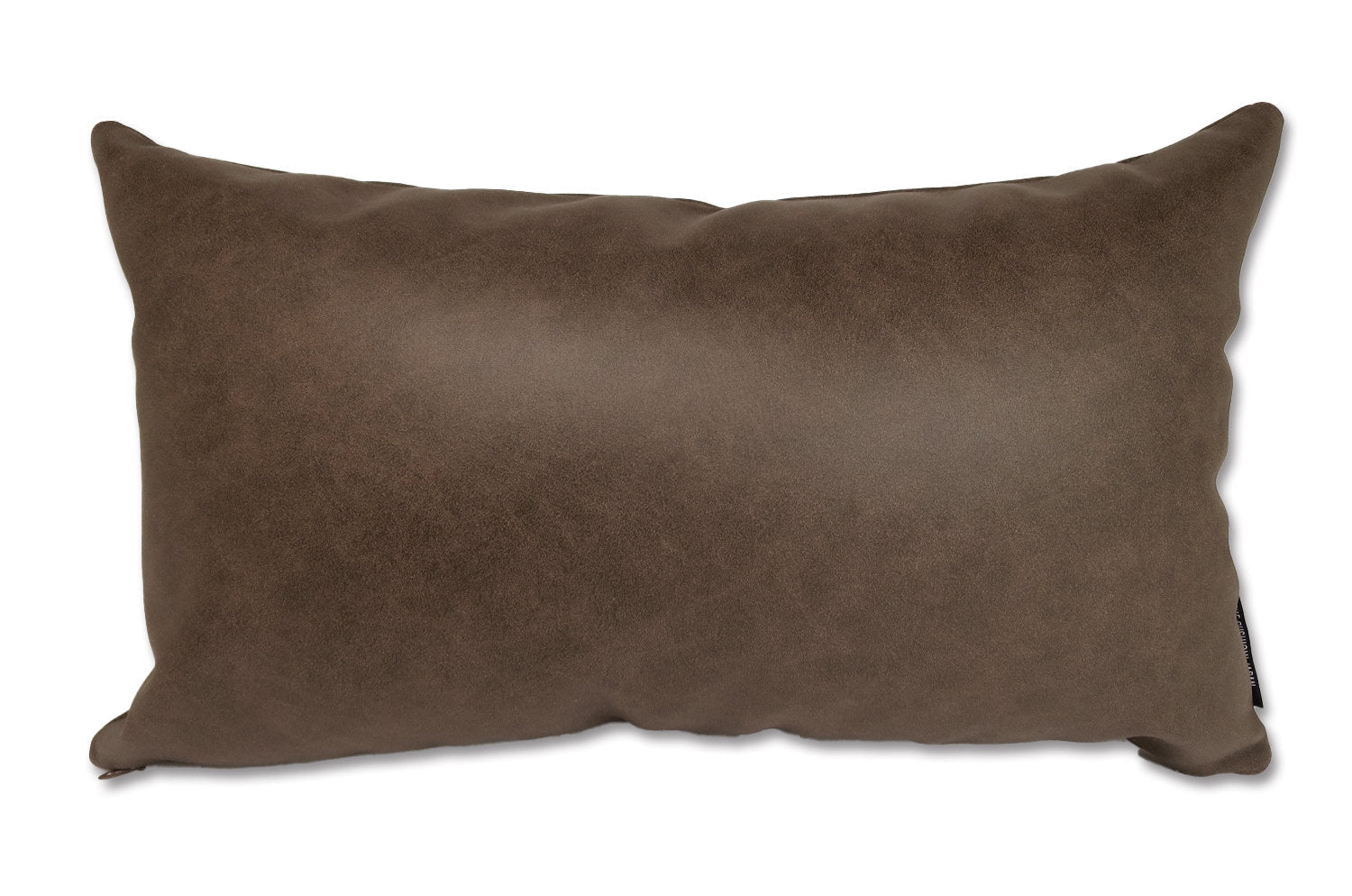 高級感 レザー調 セミマット ウォシャブル クッション (ダークブラウン) 50×30cm 中材付 - HOUSE OF JAPAN Shop