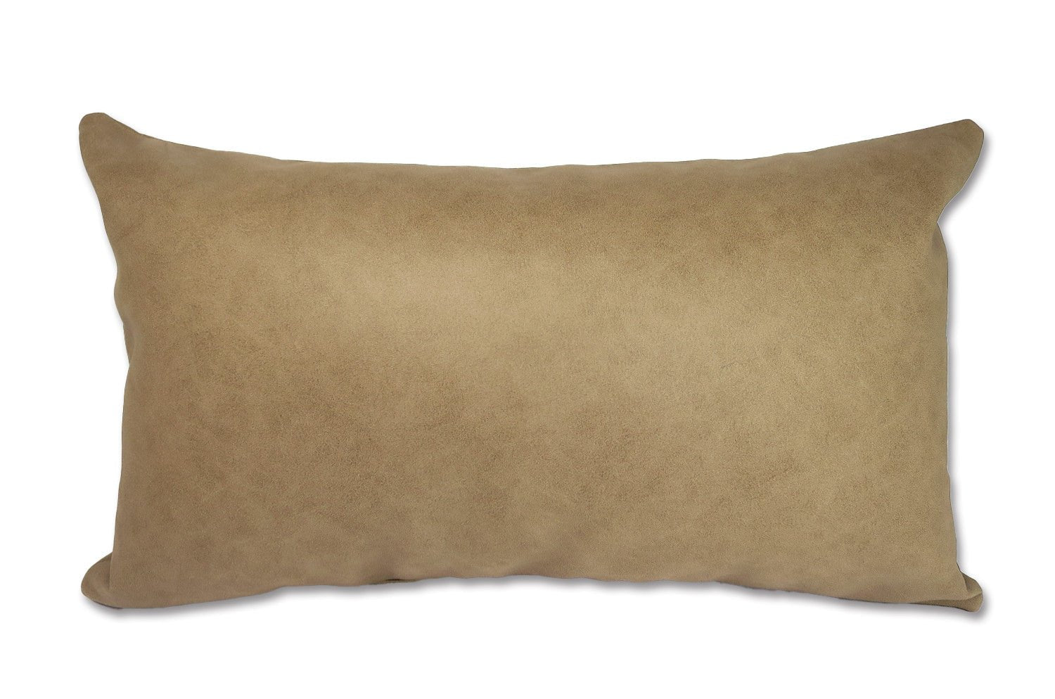 高級感 レザー調 セミマット ウォシャブル クッション (ベージュ）50×30cm 中材付 - HOUSE OF JAPAN Shop