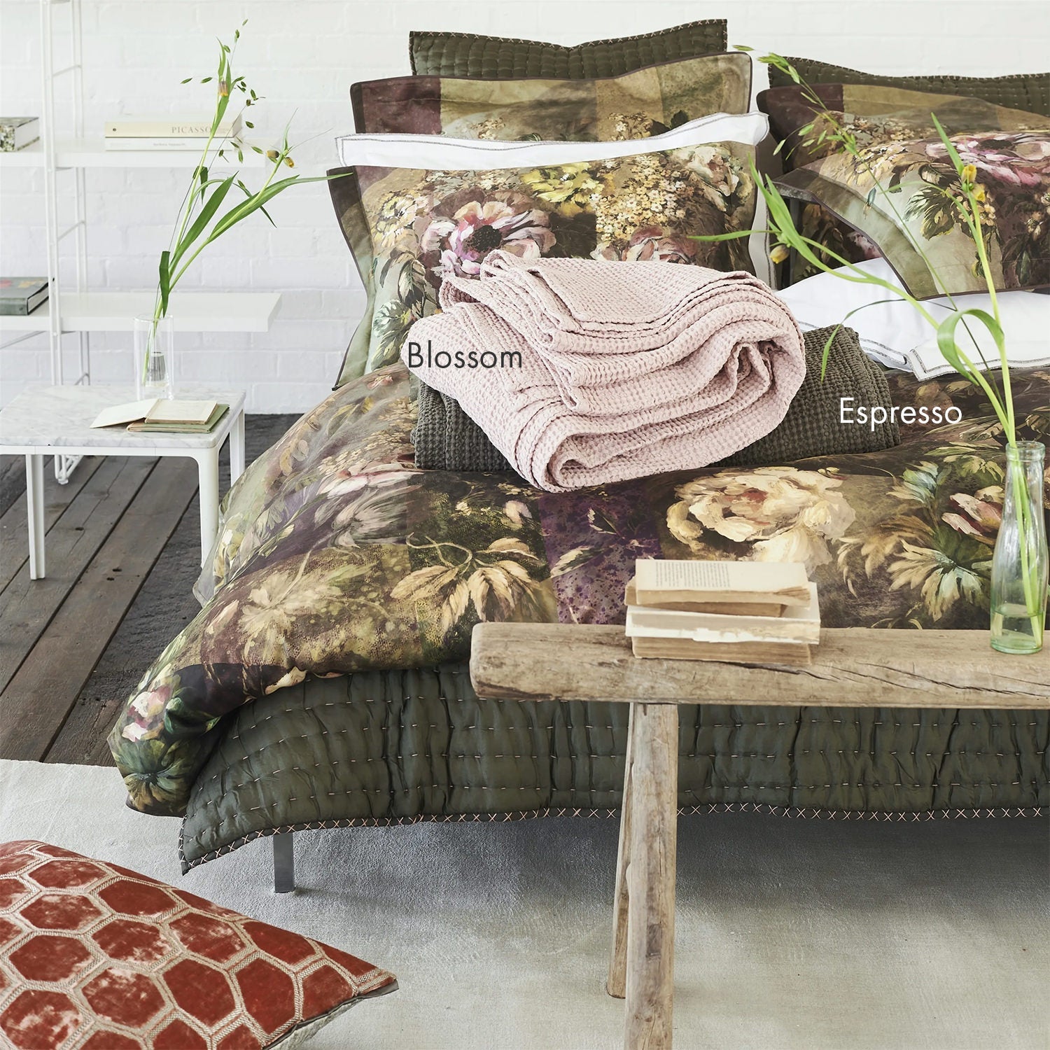 Alba Alabaster Cotton Throw アルバ スロー｜Designers Guild（デザイナーズギルド） - HOUSE OF JAPAN Shop