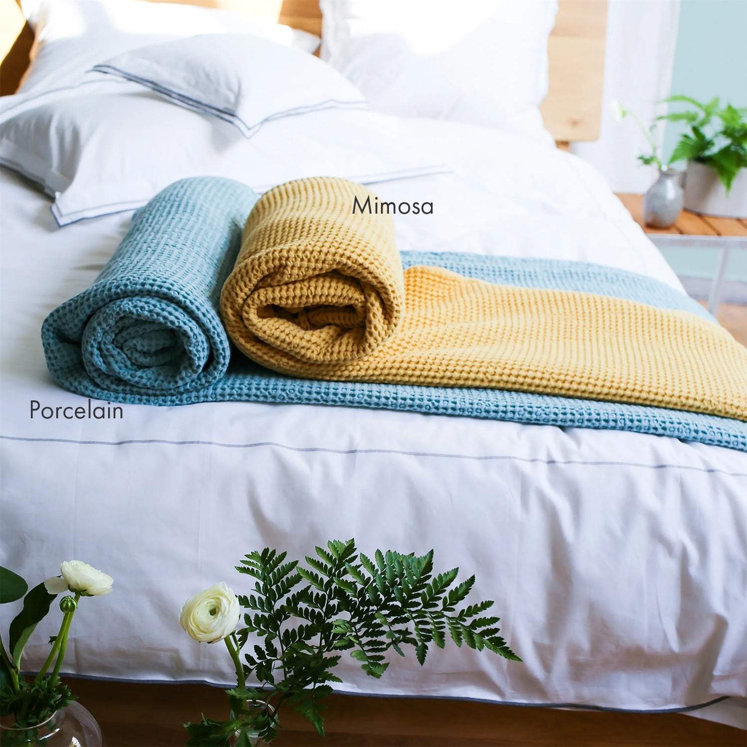 Alba Alabaster Cotton Throw アルバ スロー｜Designers Guild（デザイナーズギルド） - HOUSE OF JAPAN Shop