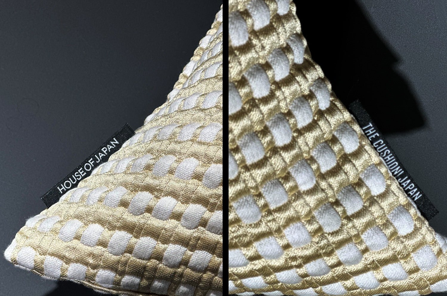 ARMANI CASA アルマーニカーザ ANDES シルク混 Gold & Pearl クッション 45×30cm 中材付 - HOUSE OF JAPAN Shop
