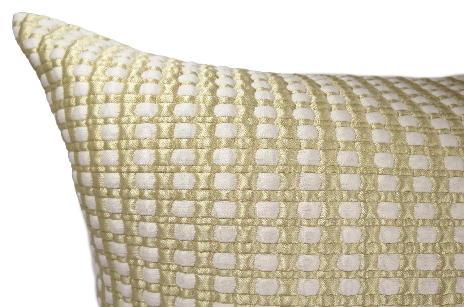 ARMANI CASA アルマーニカーザ ANDES シルク混 Gold & Pearl クッション 45×30cm 中材付 - HOUSE OF JAPAN Shop