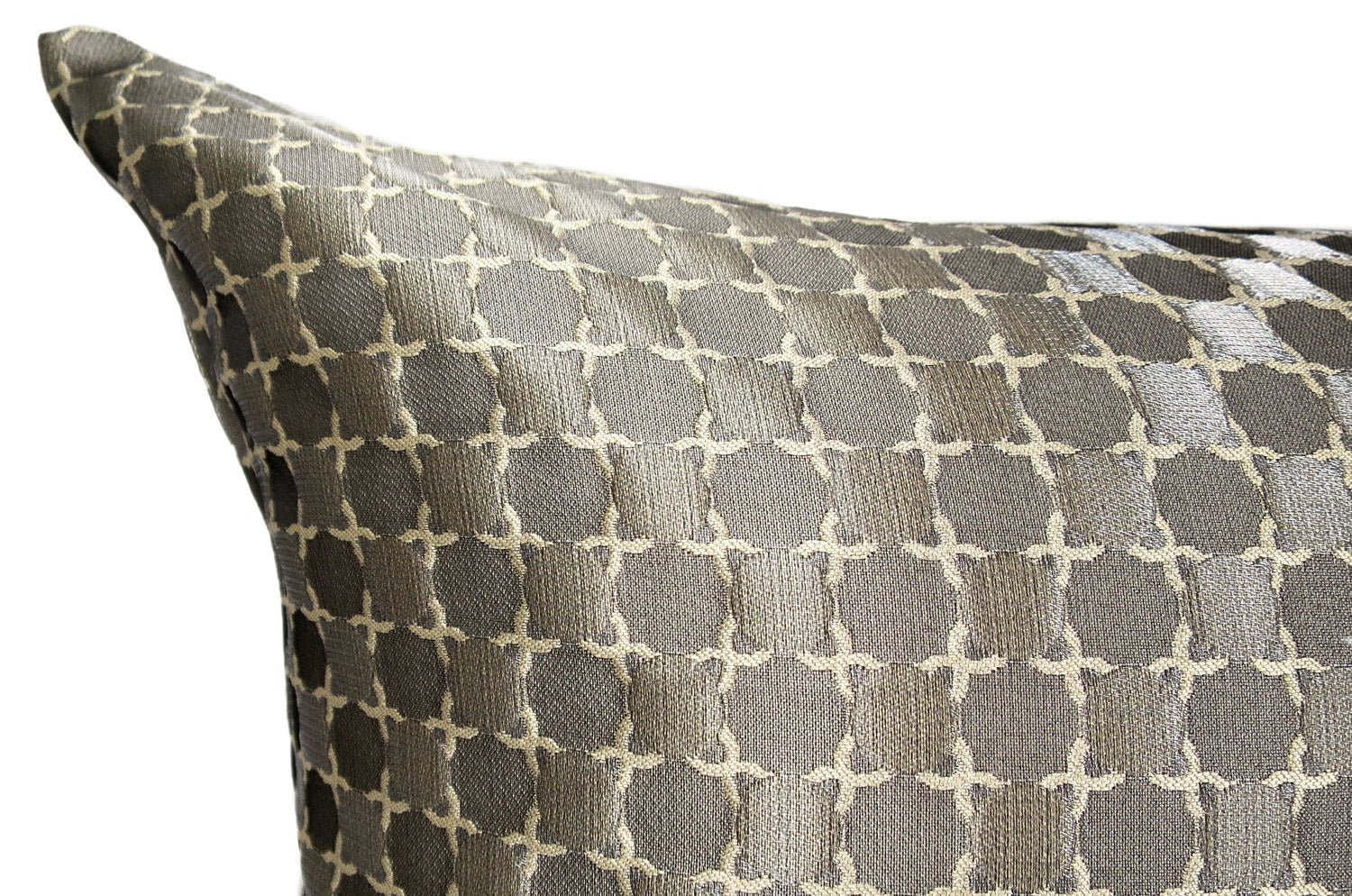 ARMANI CASA アルマーニカーザ ARNO シルク混 メタリックグレージュ クッションカバー 45×45cm - HOUSE OF JAPAN Shop