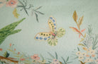 Birds in the Garden 花園の小鳥 フランス製コットン ボルスター クッション タッセル付 (bleu) 50×16Φ 中材付 - HOUSE OF JAPAN Shop