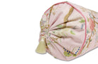 Birds in the Garden 花園の小鳥 フランス製コットン ボルスター クッション タッセル付 (rose) 50×16Φ 中材付 - HOUSE OF JAPAN Shop