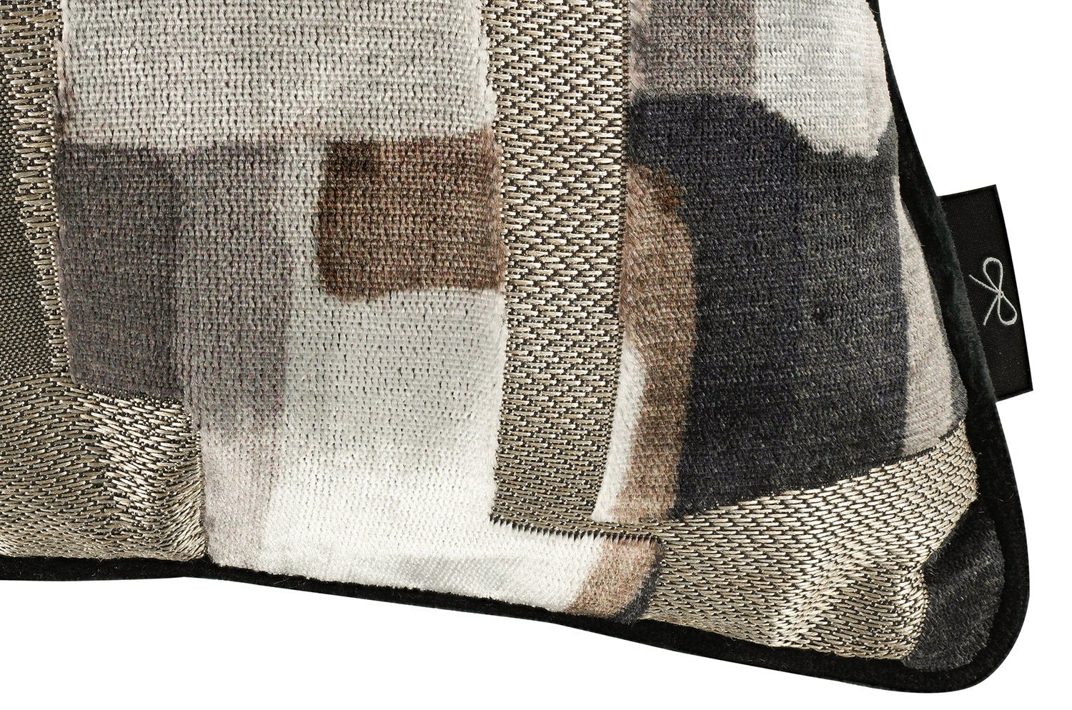 【海外取寄品】BLACK edition(ブラックエディション) Quadrata クッション(Mercury) 60x40cm 中材付 - HOUSE OF JAPAN Shop