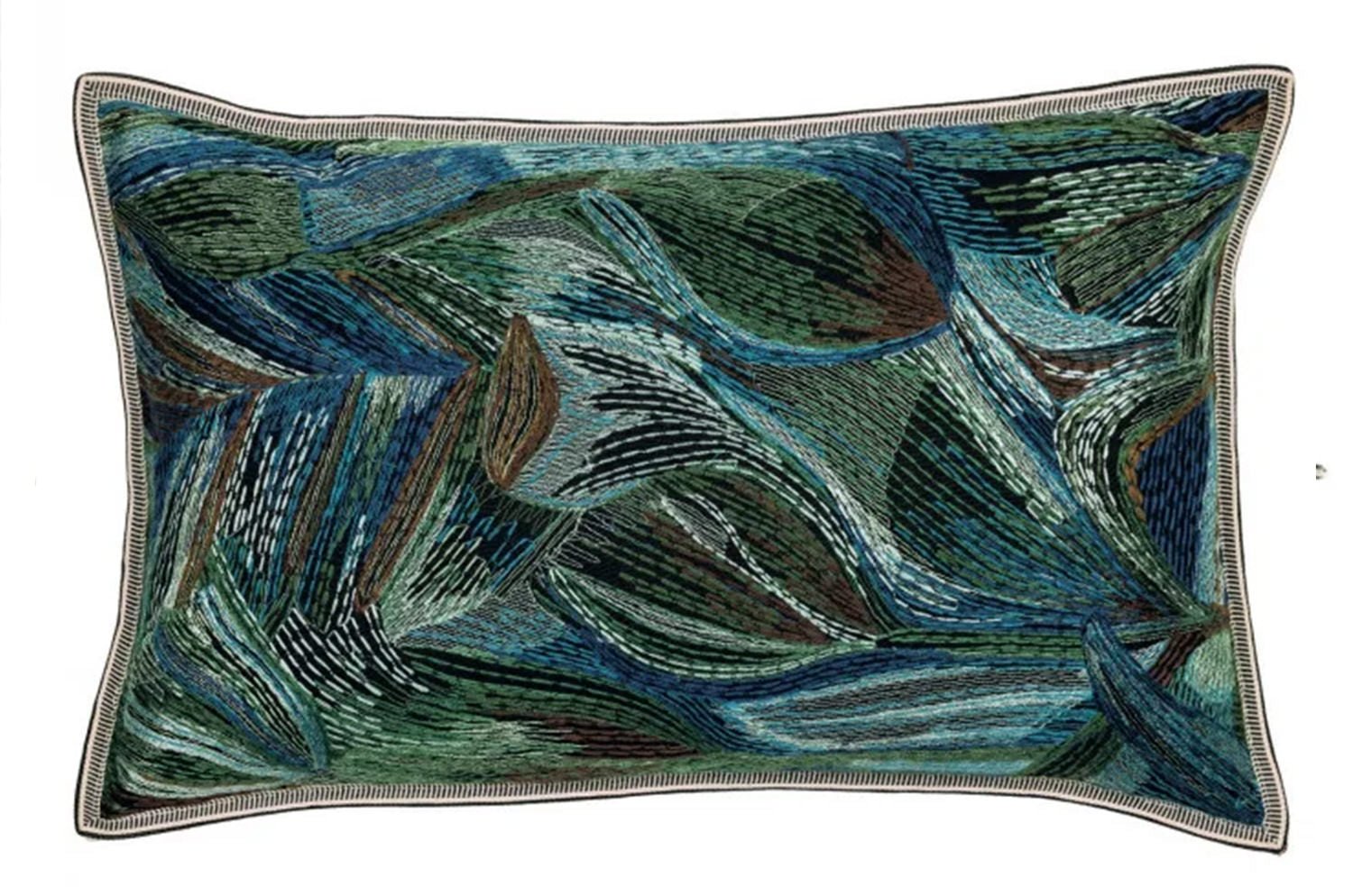 【海外取寄品】CASAMANCE IRIDIS イリディス クッションカバー(Multico bleu) 50×30cm - HOUSE OF JAPAN Shop