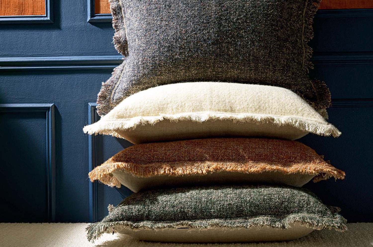 【海外取寄品】ELITIS(エリティス) Balzac クッション(Forêt) 55x40cm 中材付 - HOUSE OF JAPAN Shop