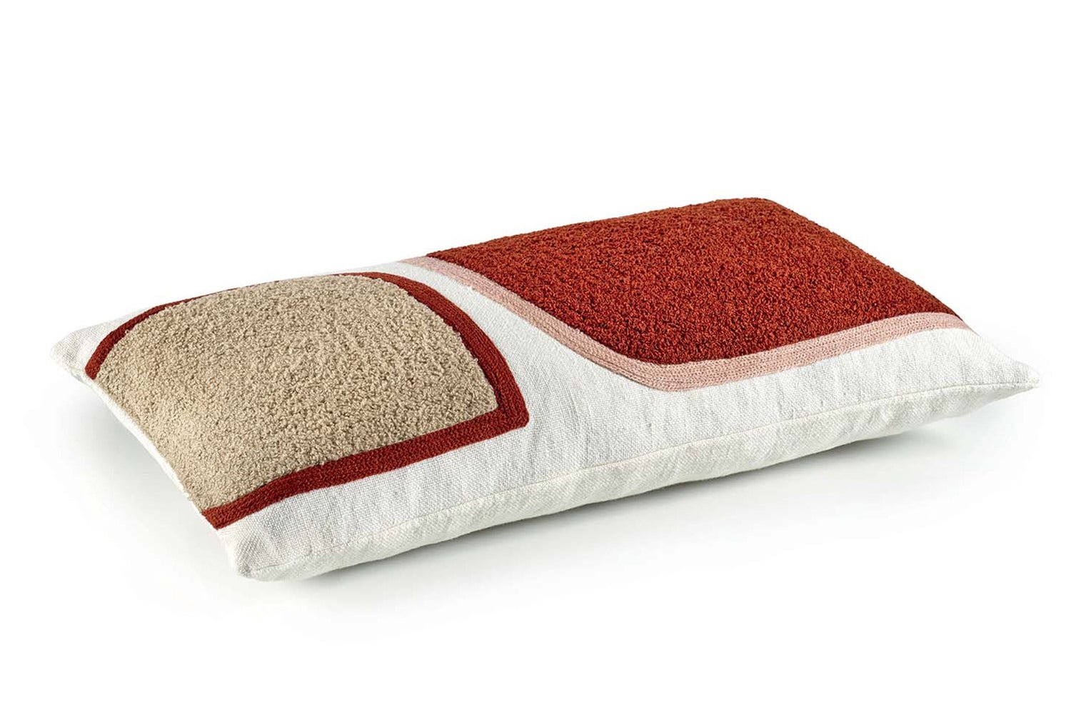 【海外取寄品】ELITIS(エリティス) Broceliande クッション(Rouge vernis) 50x25cm 中材付 - HOUSE OF JAPAN Shop