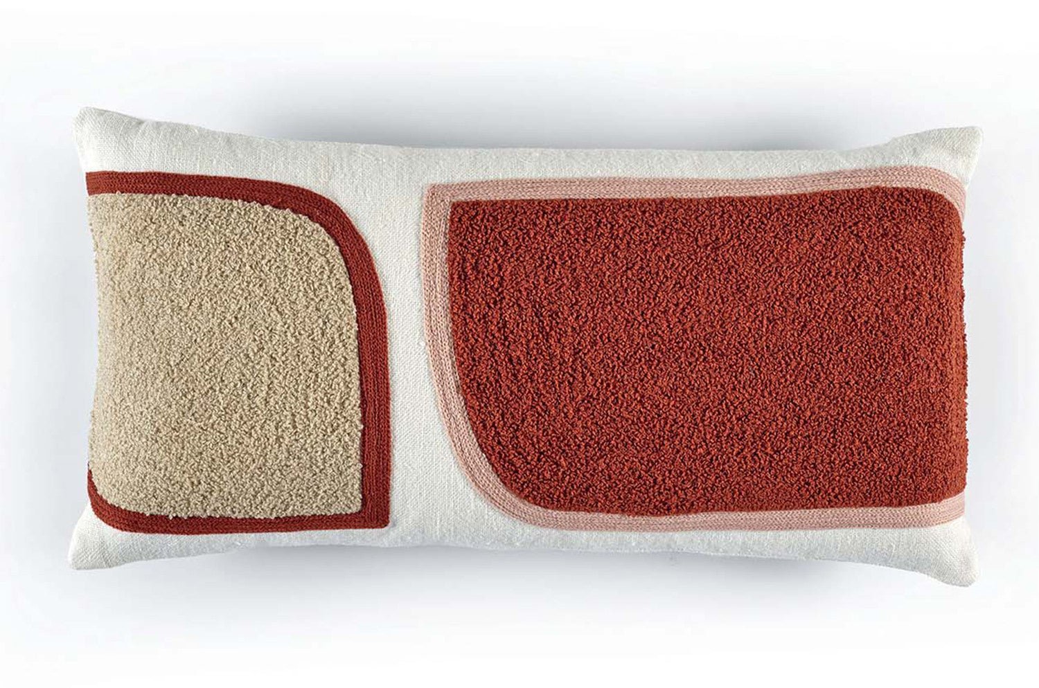 【海外取寄品】ELITIS(エリティス) Broceliande クッション(Rouge vernis) 50x25cm 中材付 - HOUSE OF JAPAN Shop