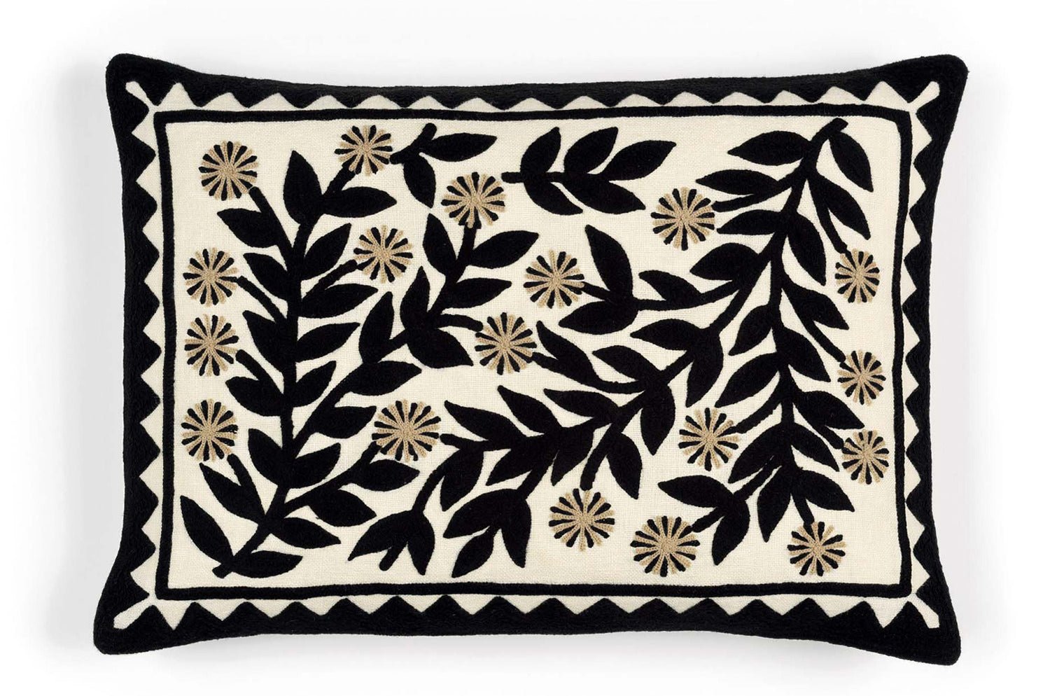 【海外取寄品】ELITIS(エリティス) Canopee クッション(Réglisse) 55x40cm 中材付 - HOUSE OF JAPAN Shop