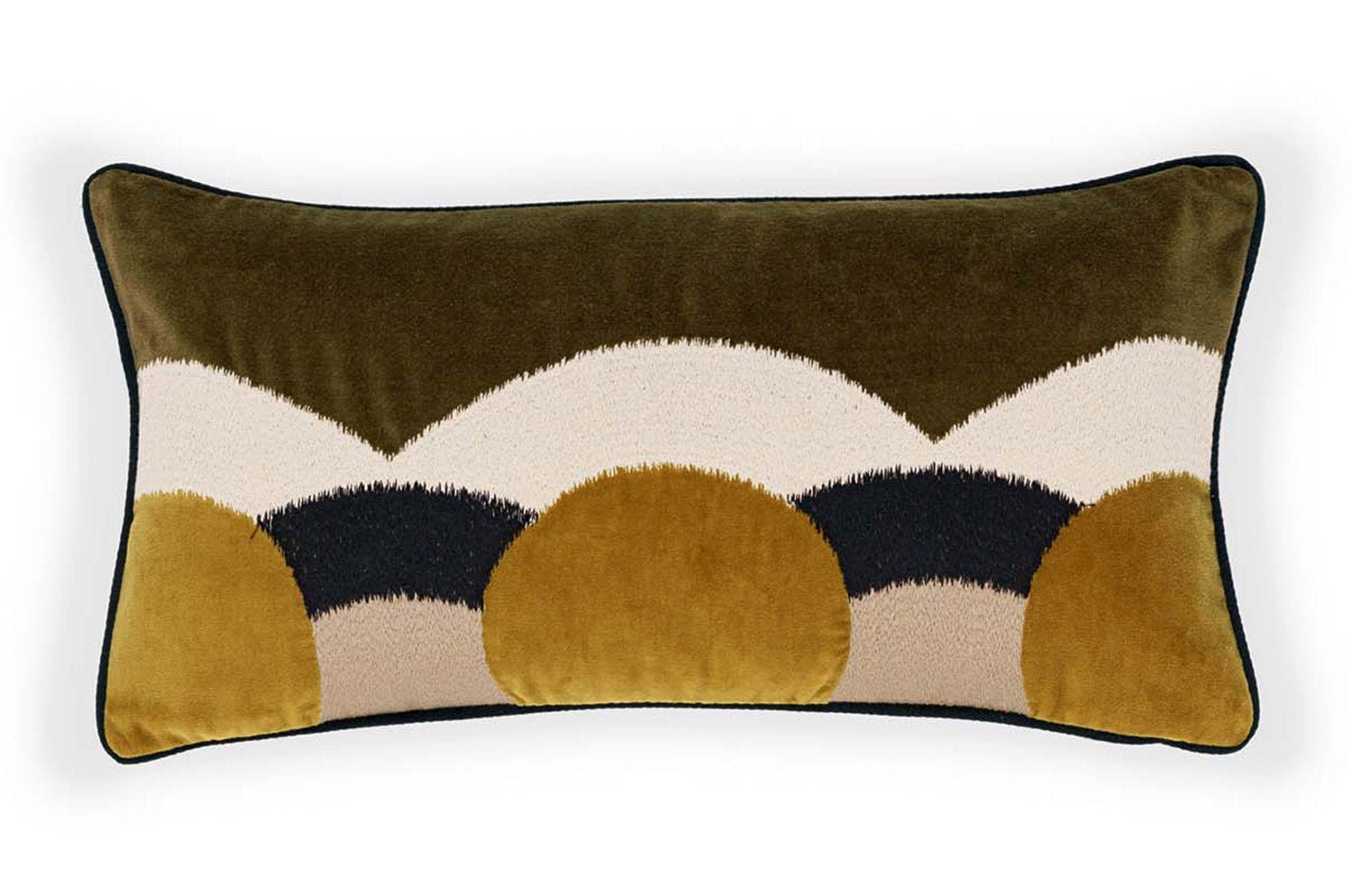 【海外取寄品】ELITIS(エリティス) Celestine クッション(Army) 50x25cm 中材付 - HOUSE OF JAPAN Shop