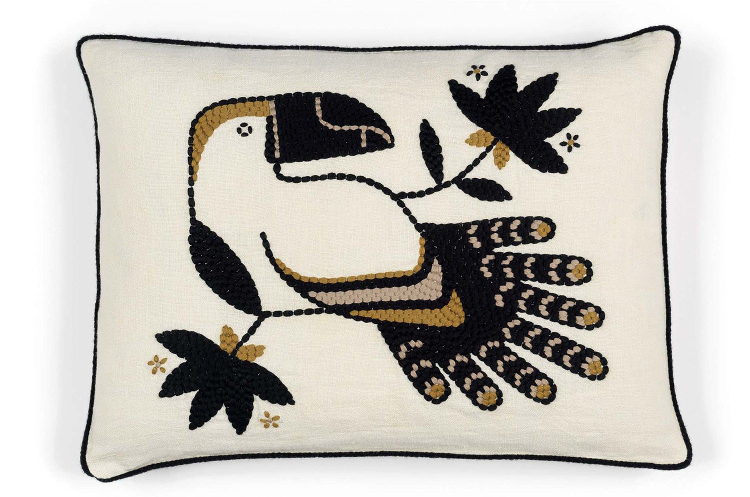 【海外取寄品】ELITIS(エリティス) Cristobal クッション(Réglisse) 55x40cm 中材付 - HOUSE OF JAPAN Shop