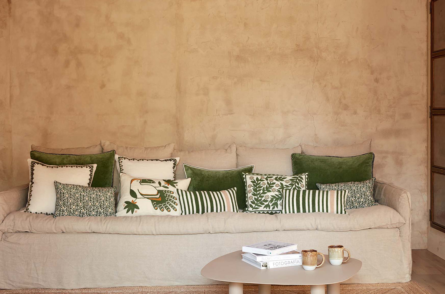 【海外取寄品】ELITIS(エリティス) Maya クッション(Figuier) 50x50cm 中材付 - HOUSE OF JAPAN Shop