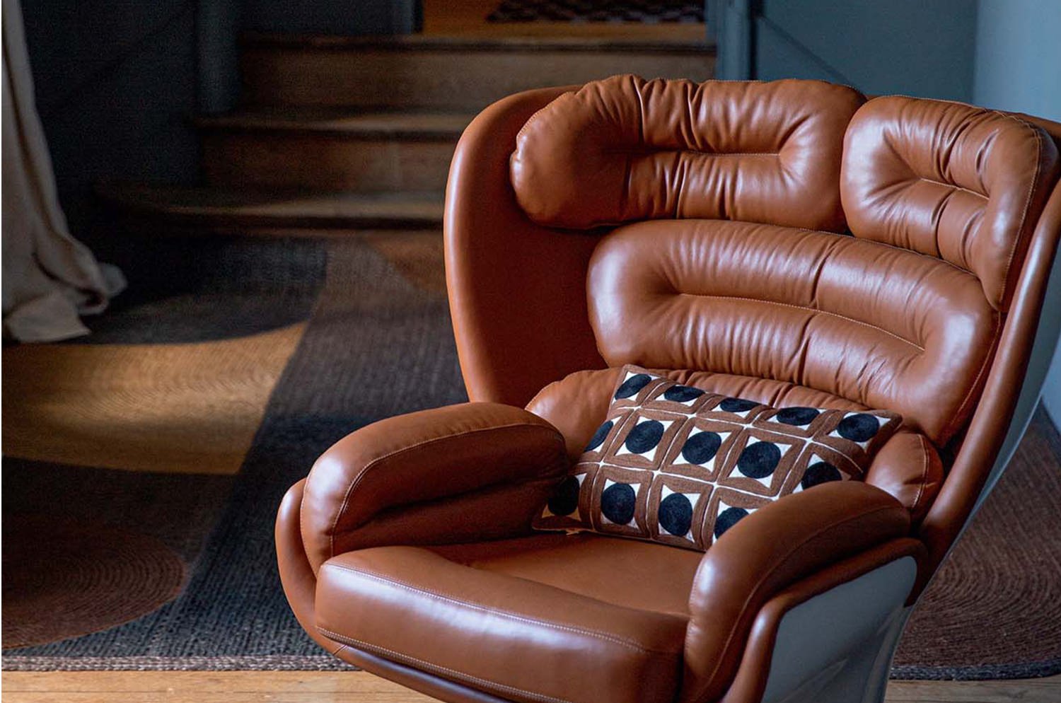 【海外取寄品】ELITIS(エリティス) Samsara クッション(Tabac) 45x30cm 中材付 - HOUSE OF JAPAN Shop