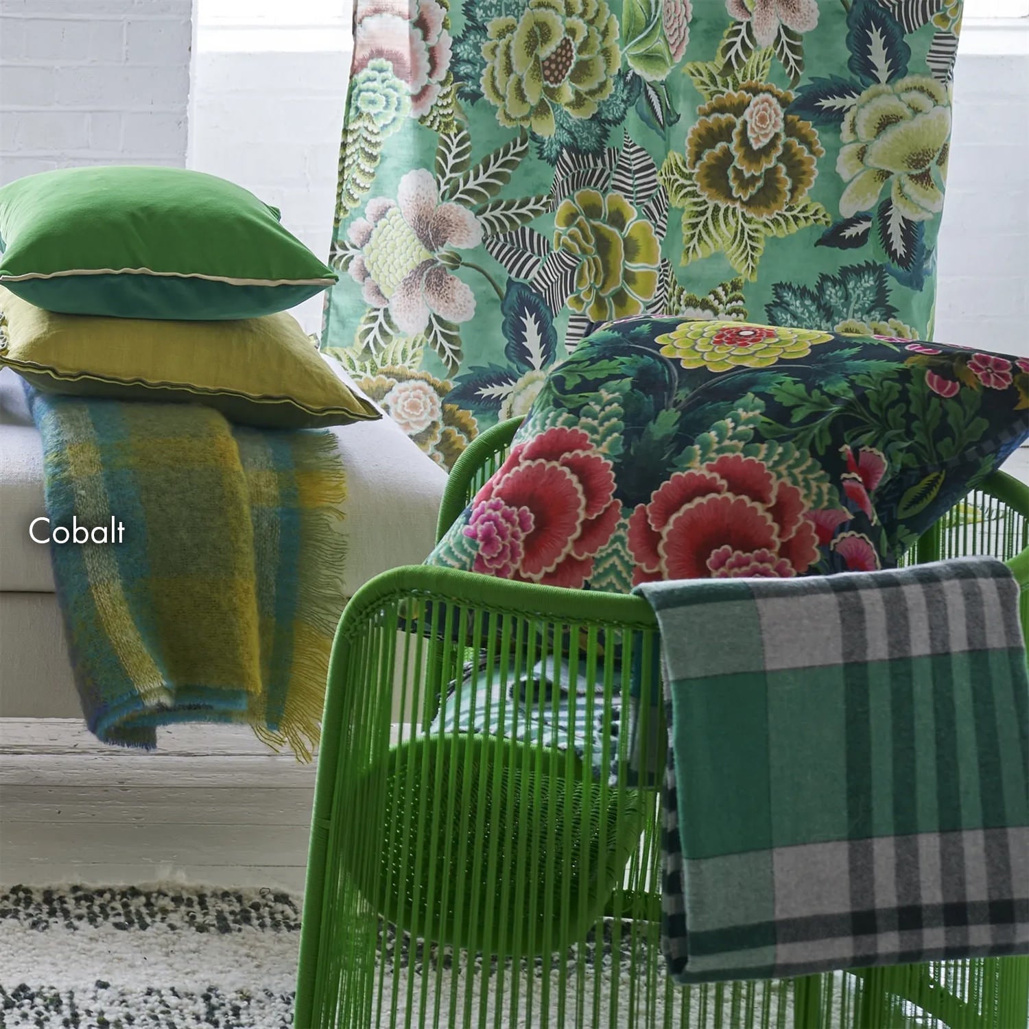 Fontaine Throw フォンテーヌ スロー｜Designers Guild（デザイナーズギルド） - HOUSE OF JAPAN Shop