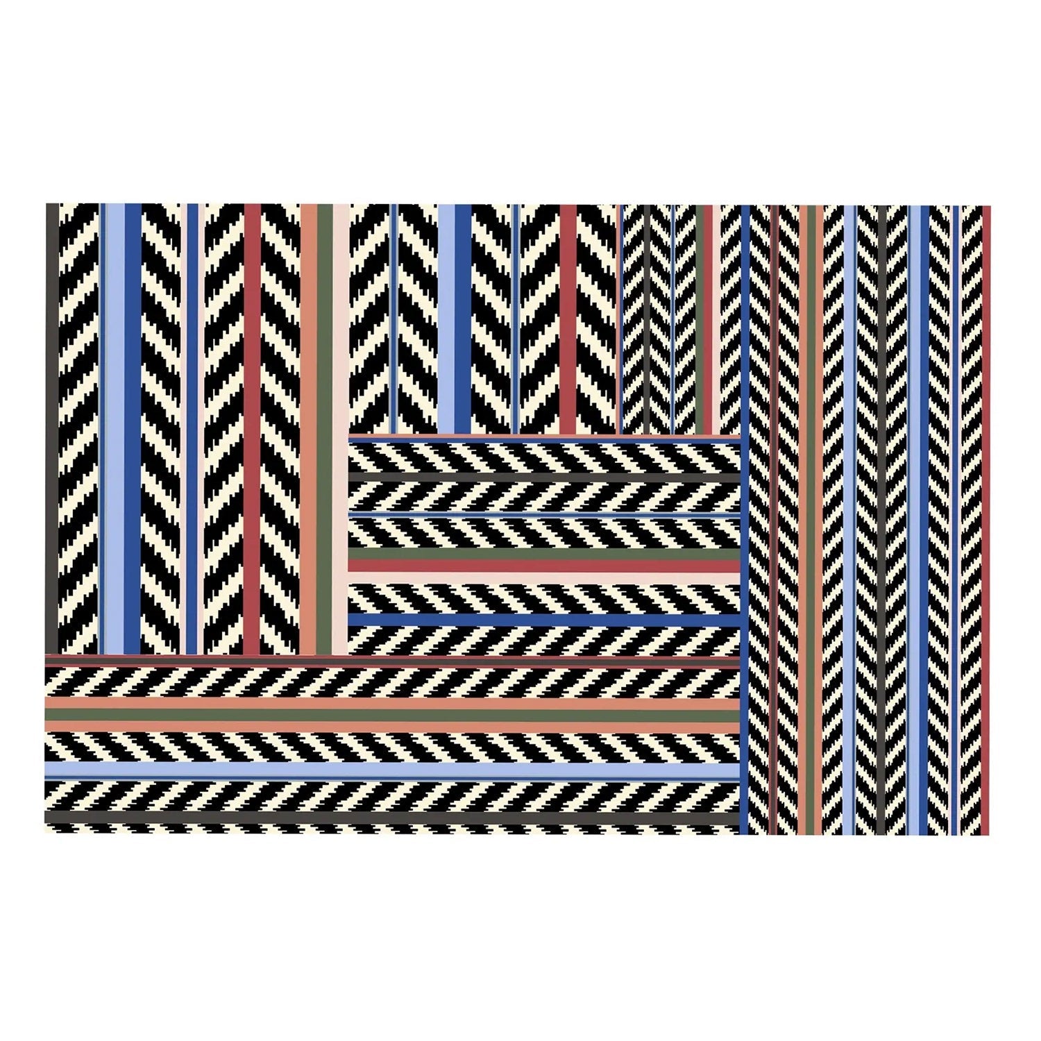 Jaipur Stripe - Azur Rug ジャイプールストライプ アジュール ラグ｜Christian Lacroix（クリスチャンラクロワ） - HOUSE OF JAPAN Shop
