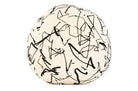 【海外取寄品】kirkbydesign(カークビー・デザイン) Scribble クッション(Monochrome) 直径35cm 中材付 - HOUSE OF JAPAN Shop