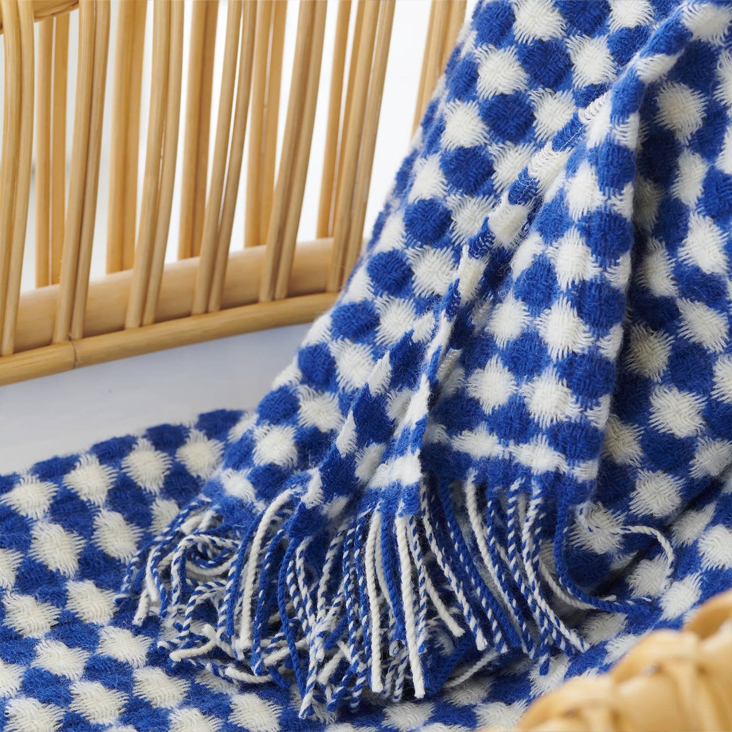 Lansdowne Cobalt Throw ランズダウン コバルト スロー｜Designers Guild（デザイナーズギルド） - HOUSE OF JAPAN Shop