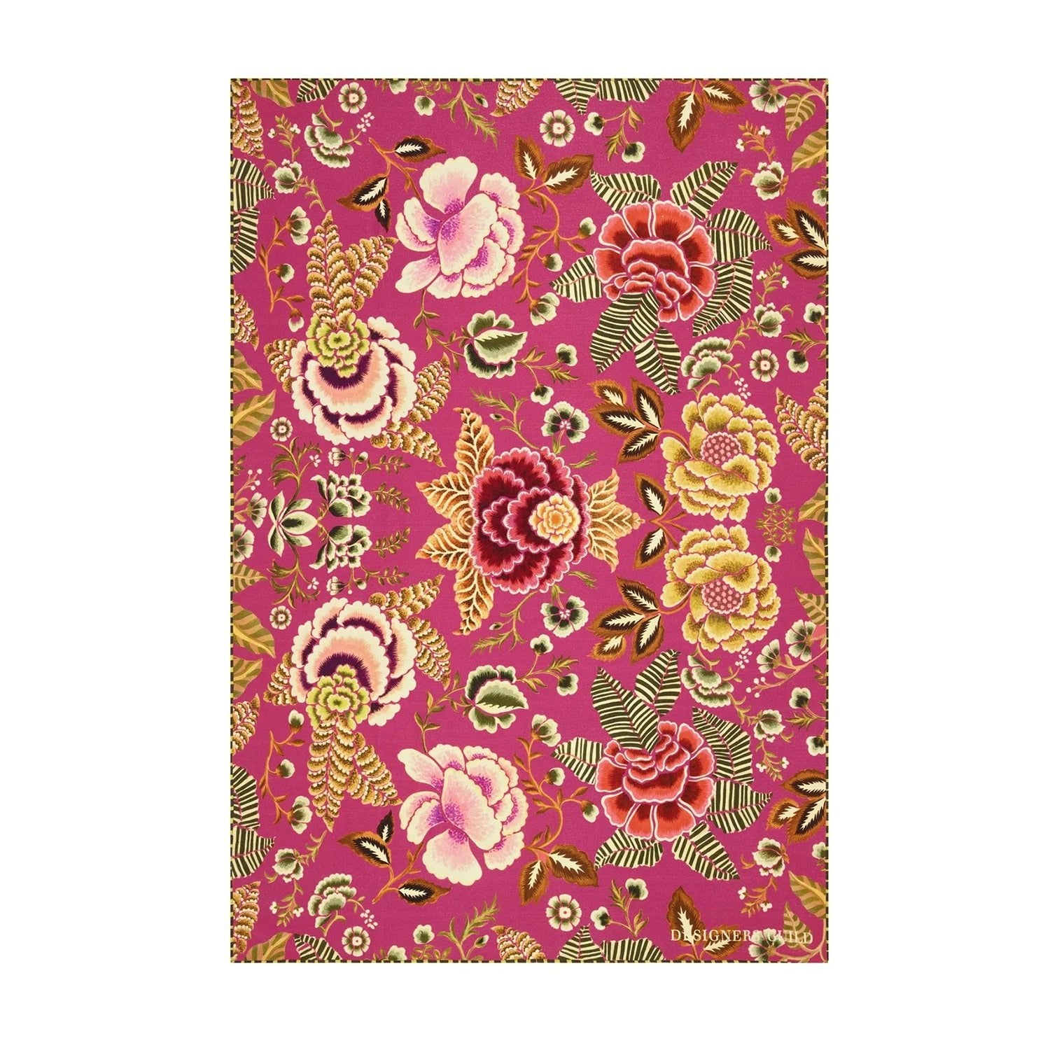 Rose De Damas Cerise Throw ローズ ド ダマス セリーズ スロー｜Designers Guild（デザイナーズギルド） - HOUSE OF JAPAN Shop