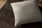 The Blanket stitch ブランケットステッチ クッションカバー (Bone) 50×50cm - HOUSE OF JAPAN Shop