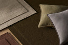 The Blanket stitch ブランケットステッチ クッションカバー (Moss) 50×50cm - HOUSE OF JAPAN Shop